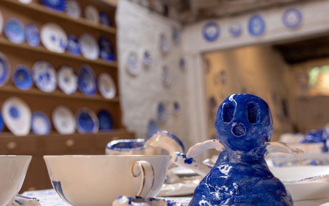 Come Dine In Blue, East London Lines by Miri de Villers